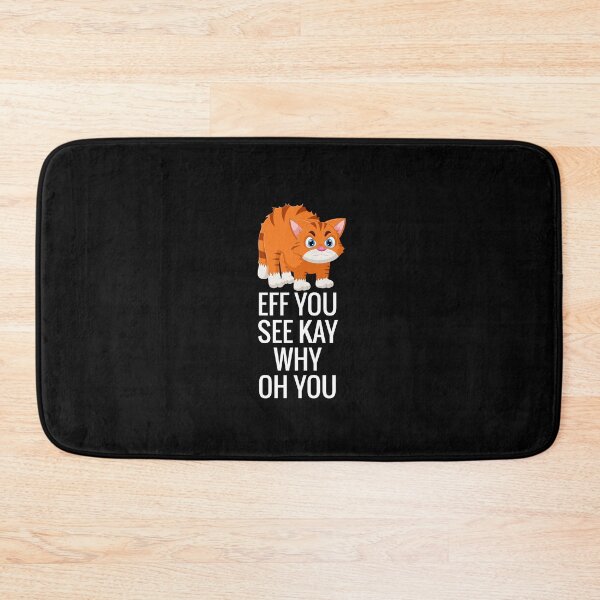 Item preview, Eff You See Kay Why Oh You Cat Retro Vintage, Funny cat, Cat Lovers designed and sold by officialfanclub.