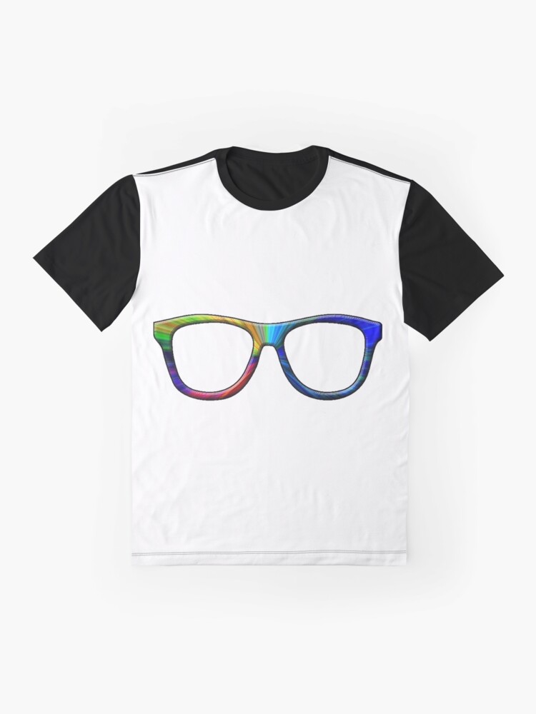 Alternate view of Rainbow Glasses Graphic T-Shirt
