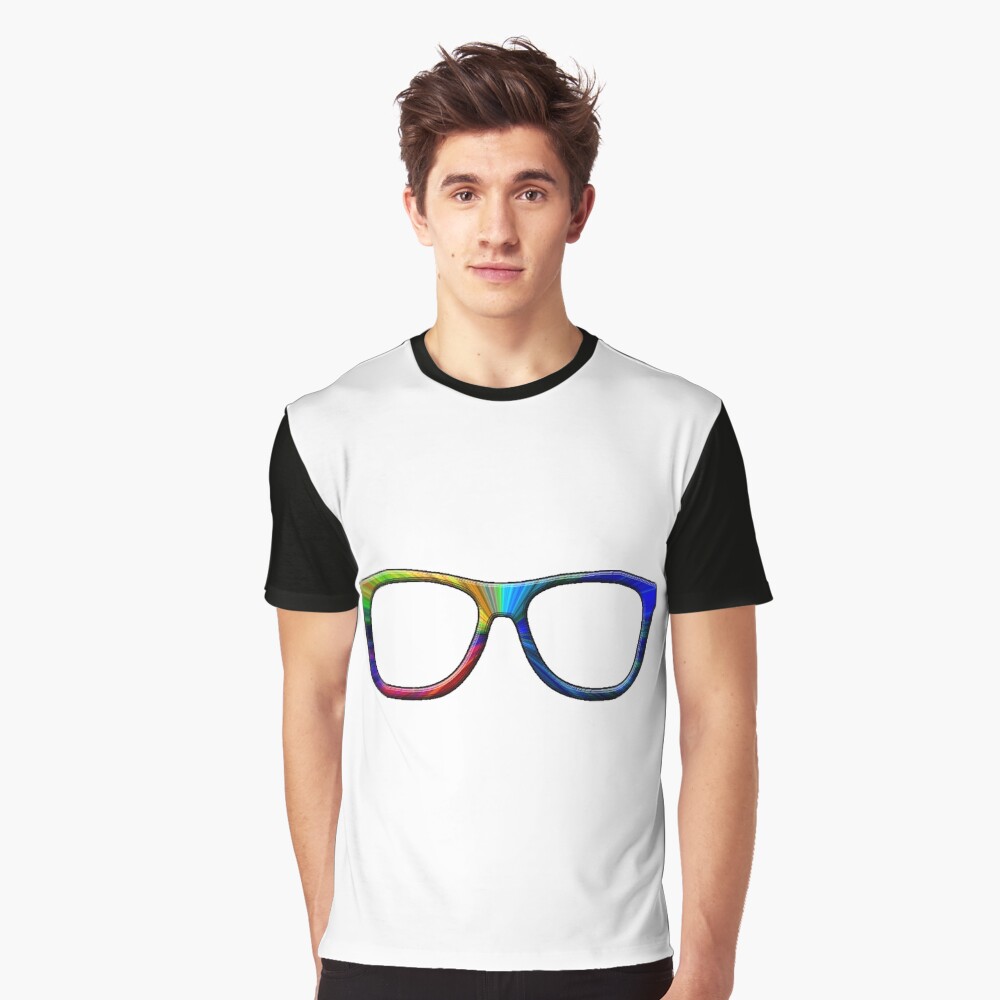 Rainbow Glasses Graphic T-Shirt