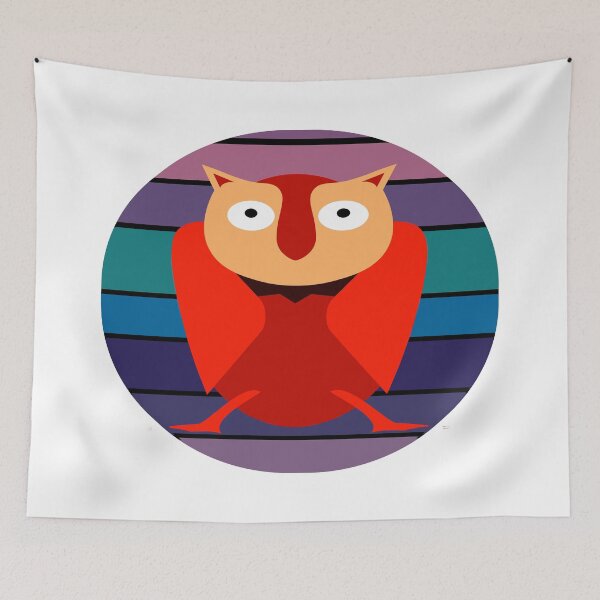 Item preview, Cartoon Owl Vintage Background  designed and sold by blueocan.