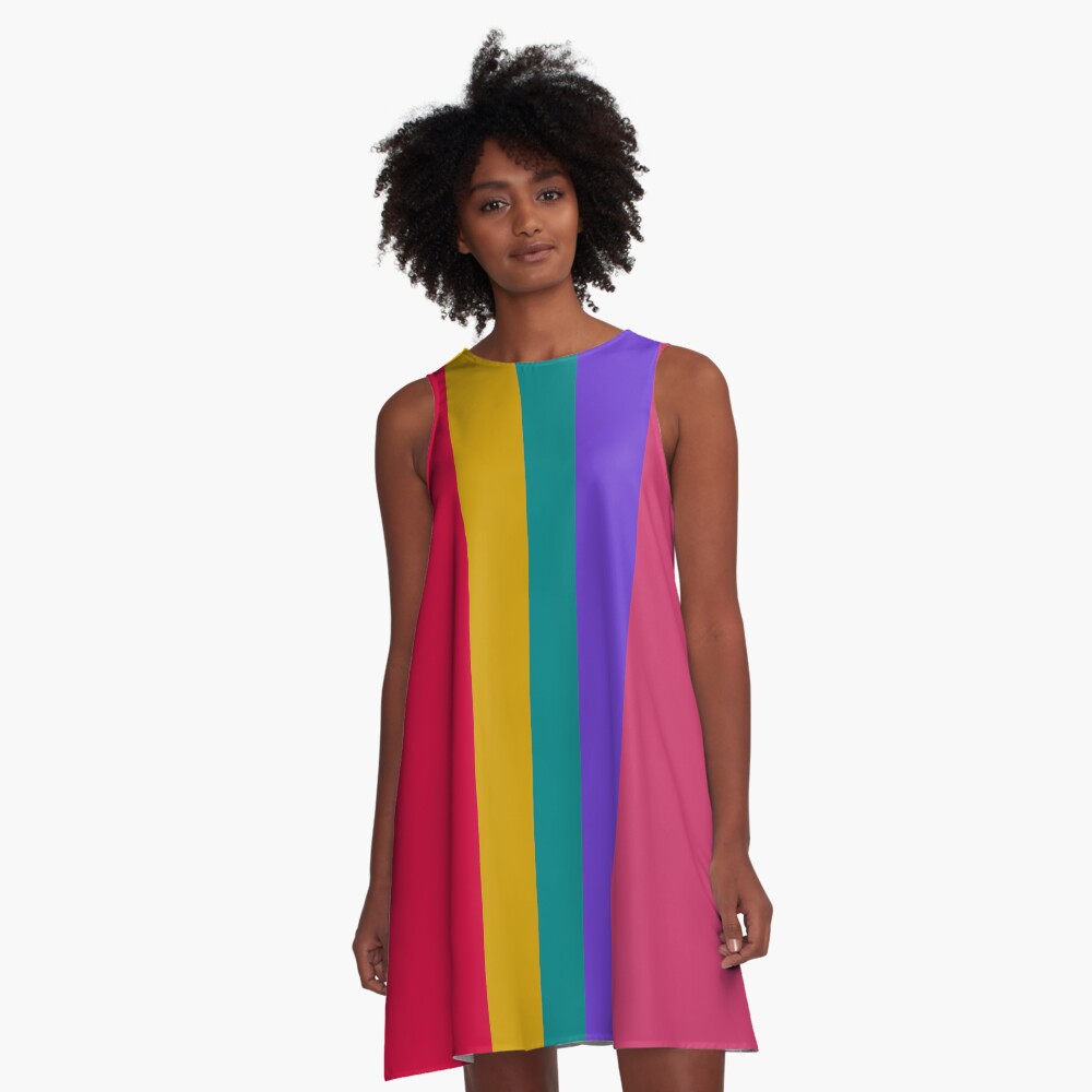 Spring Colors Design A-Line Dress