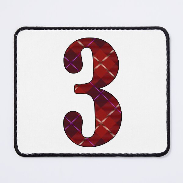 Item preview, Red Tartan Number Three designed and sold by Trinket-Trickster.