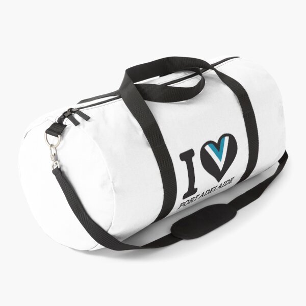 Aperçu de l'œuvre  "J'aime Port Adelaide" Vêtements, Marchandises, T-shirts, Leggings, Jupe, Masque, Tablier, Sac écologique créée et vendue par Ink Inc.