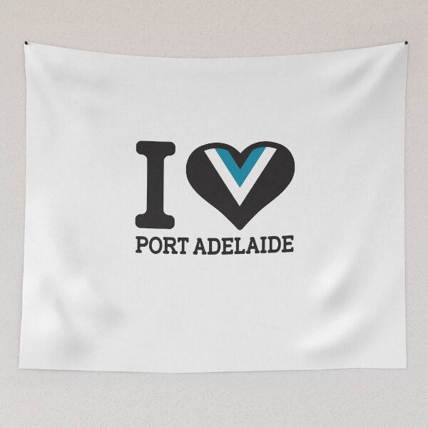 Item preview,  “I love Port Adelaide” Apparels, Merchandise, T Shirts, Leggings, Skirt, Mask, Apron, Eco Bag designed and sold by Ink Inc.