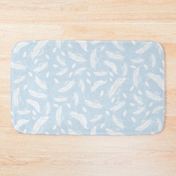 Item preview, Soft Blue Pastel Feather Pattern designed and sold by Vimbuy.