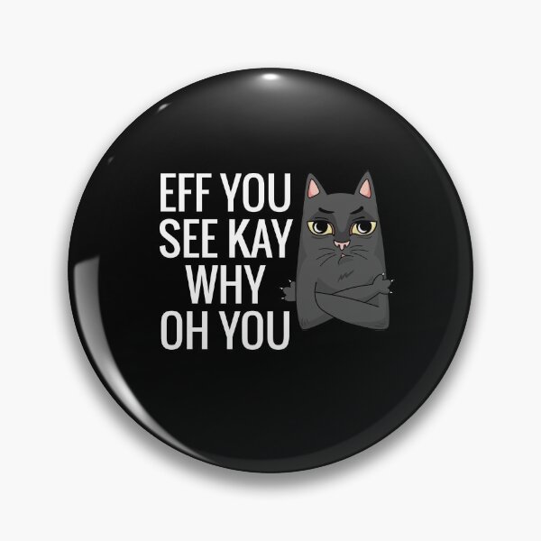 Item preview, Eff You See Kay Why Oh You Cat Retro Vintage, Funny cat, Cat Lovers designed and sold by officialfanclub.
