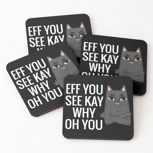 Item preview, Eff You See Kay Why Oh You Cat Retro Vintage, Funny cat, Cat Lovers designed and sold by officialfanclub.