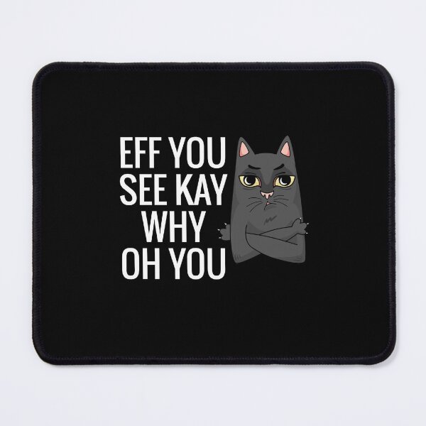 Item preview, Eff You See Kay Why Oh You Cat Retro Vintage, Funny cat, Cat Lovers designed and sold by officialfanclub.