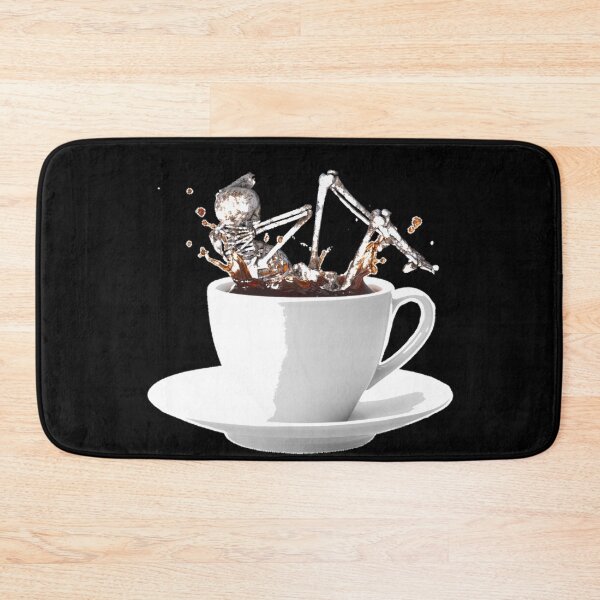 Item preview, SKELETON JUMPS INTO COFFEE CUP // Coffee wakes the dead designed and sold by ONLY-E-DE.
