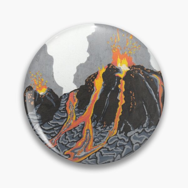 Item preview, Fagradalsfjall volcano designed and sold by rocksonpaper.