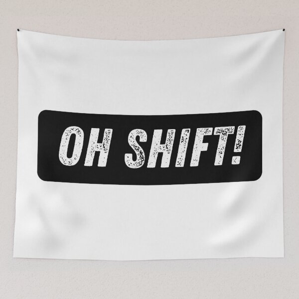 Item preview, Oh Shift - Cool Motorcycle Or Funny Helmet Stickers And Bikers Gifts Sticker designed and sold by LostTraveller.