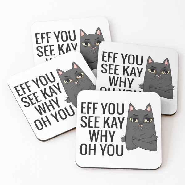 Item preview, Eff You See Kay Why Oh You Cat Retro Vintage, Funny cat, Cat Lovers designed and sold by officialfanclub.