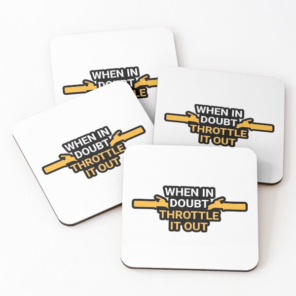 Item preview, When In Doubt Throttle it Out - Cool Motorcycle Or Funny Helmet Stickers And Bikers Gifts Sticker designed and sold by LostTraveller.