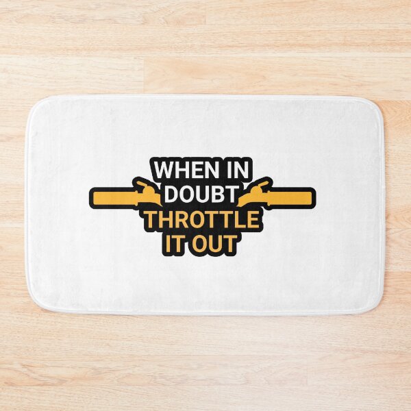 Item preview, When In Doubt Throttle it Out - Cool Motorcycle Or Funny Helmet Stickers And Bikers Gifts Sticker designed and sold by LostTraveller.