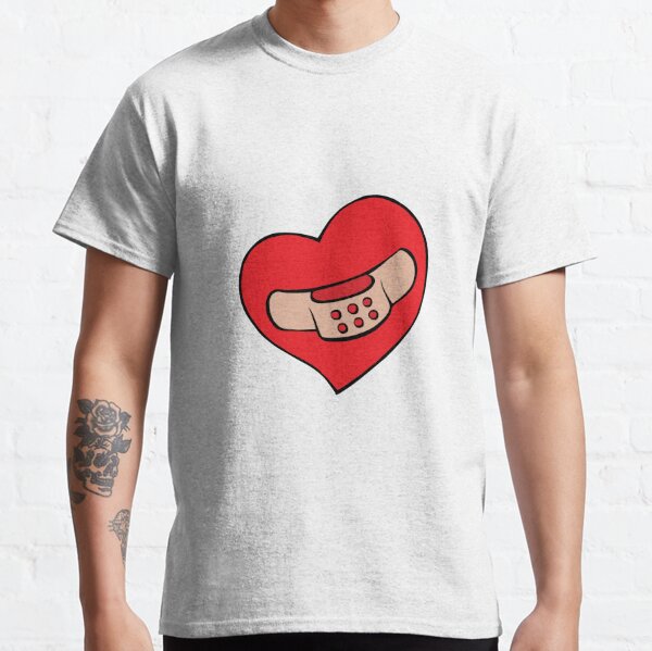 Heart Bandaid T Shirts Redbubble