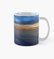 Sunset over the river Merseyside Classic Mug