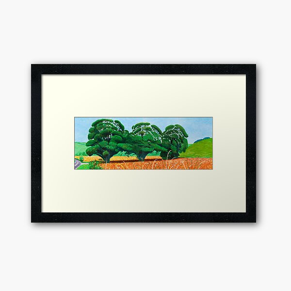 Three Tree spring Framed Art Print