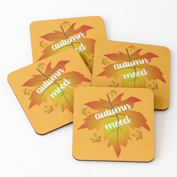 Item preview, Autumn mood typography maple leaves designed and sold by CutieBlue.