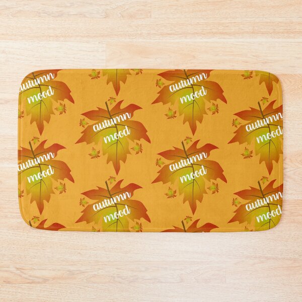 Item preview, Autumn mood typography maple leaves designed and sold by CutieBlue.