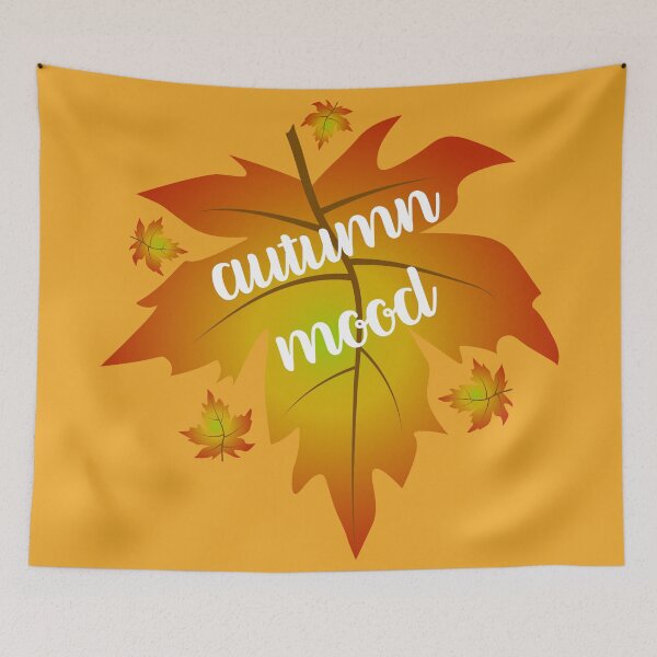 Item preview, Autumn mood typography maple leaves designed and sold by CutieBlue.