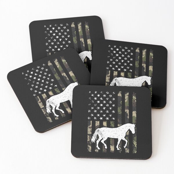 Item preview, Horse Camouflage USA Flag designed and sold by rafaeltto.