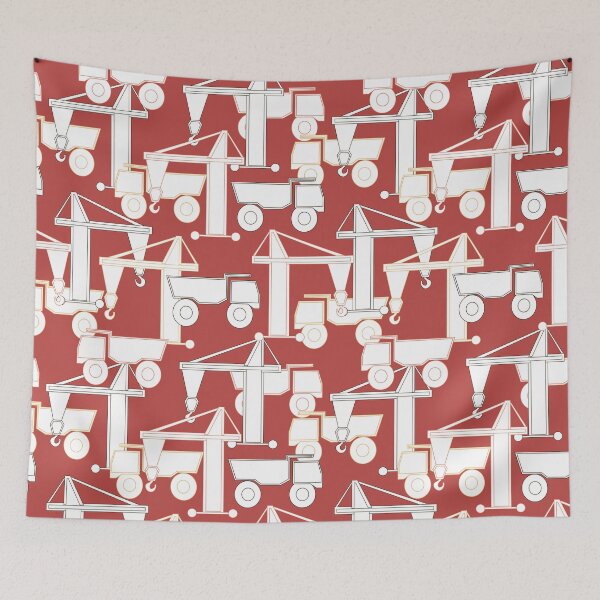 Item preview, Machines, construction equipment, construction site, children's pattern designed and sold by Svetlana-Ab.