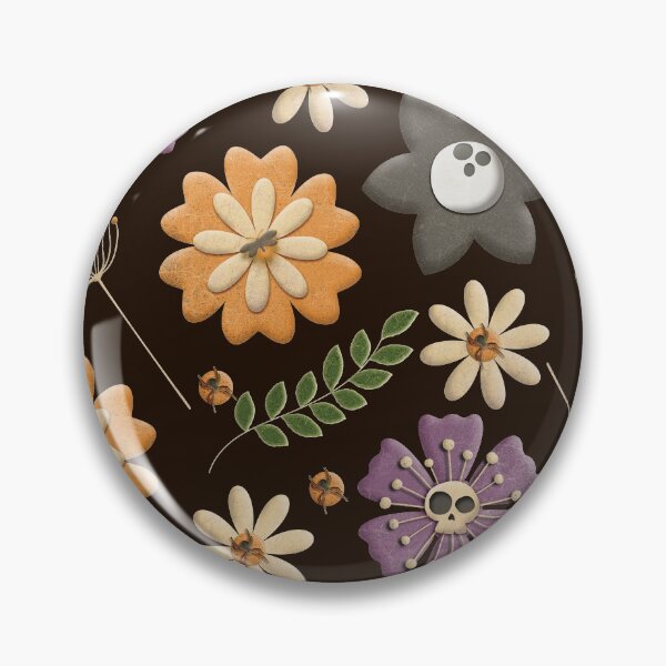 Item preview, Halloween floral pattern designed and sold by FunnyChameleon.