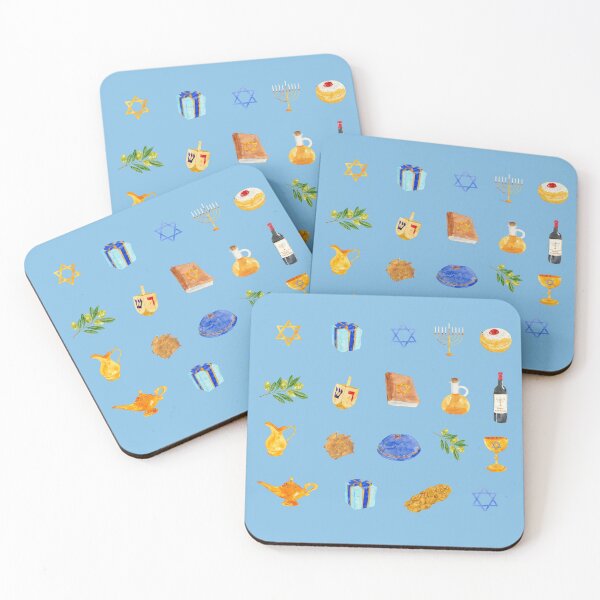 Item preview, Vintage Hanukkah Sticker Pack designed and sold by thekosherhub.
