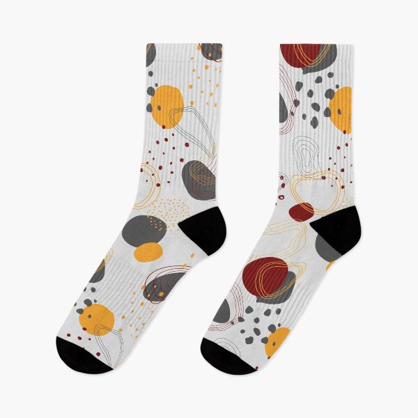 Item preview, Dark Grey, Burgundy Red and Mustard Yellow Abstract Surface Pattern designed and sold by MyQueendom.