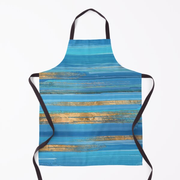 Item preview, Blue and Gold lines Abstract N2 designed and sold by k9printart.