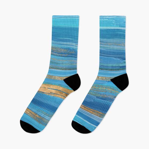 Item preview, Blue and Gold lines Abstract N2 designed and sold by k9printart.