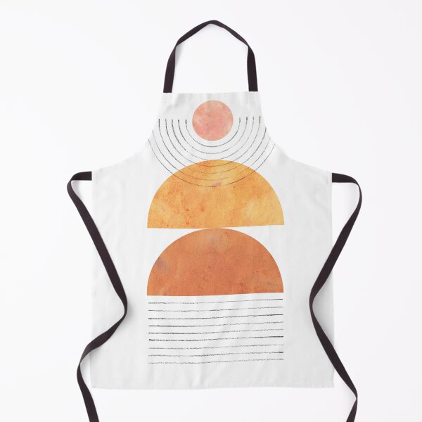 Item preview, Abstract orange mid century modern designed and sold by WhalesWay.