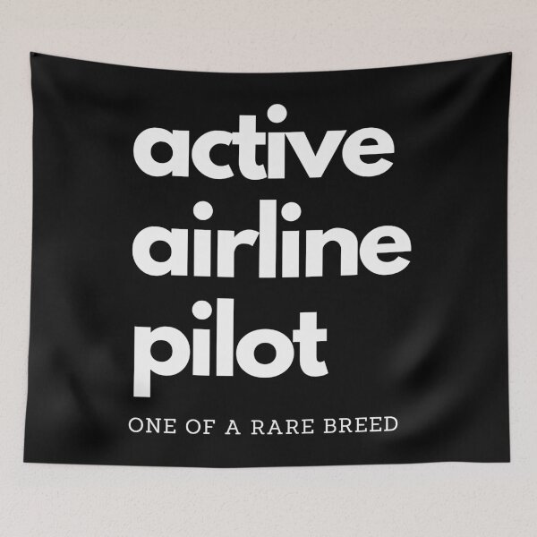 Item preview, Active Airline Pilot - One of a Rare Breed. Text only design. designed and sold by JellyBeenzz.