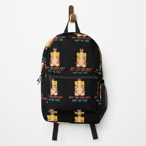 Item preview, Eff You See Kay Why Oh You Llamaste Funny Llama Retro Vintage Yoga Lover designed and sold by Merchking1.