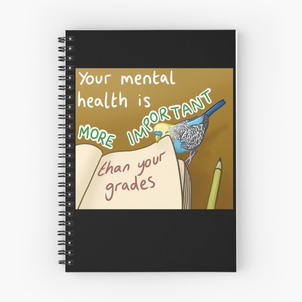 Item preview, Bird Positivity: Your mental health is more important than your grades designed and sold by AdoraBirdArt.