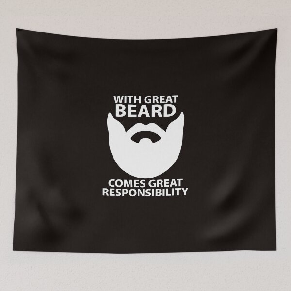 Item preview, With Great Beard Comes Great Responsibility designed and sold by AlwaysAwesome.
