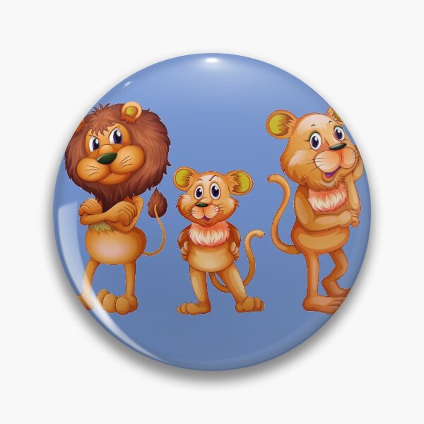 Lion Family Pin