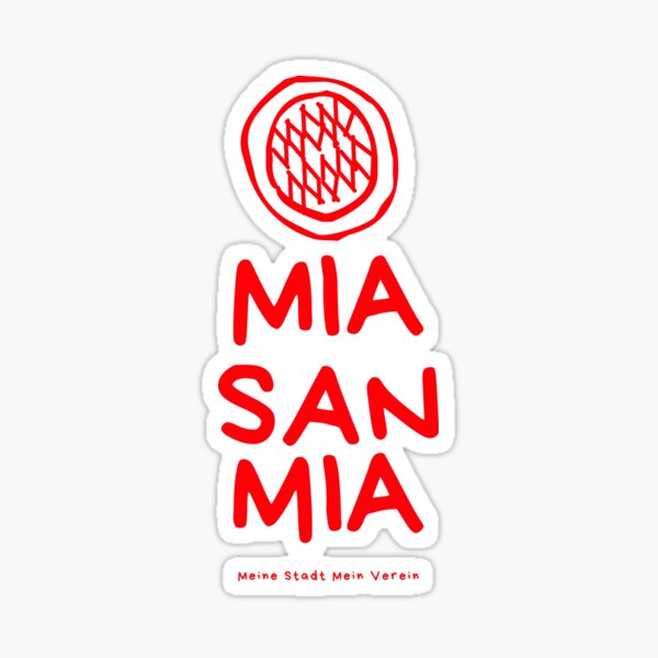 Mia San Mia Laptop Sticker Bottle Macbook Decal Style 268943