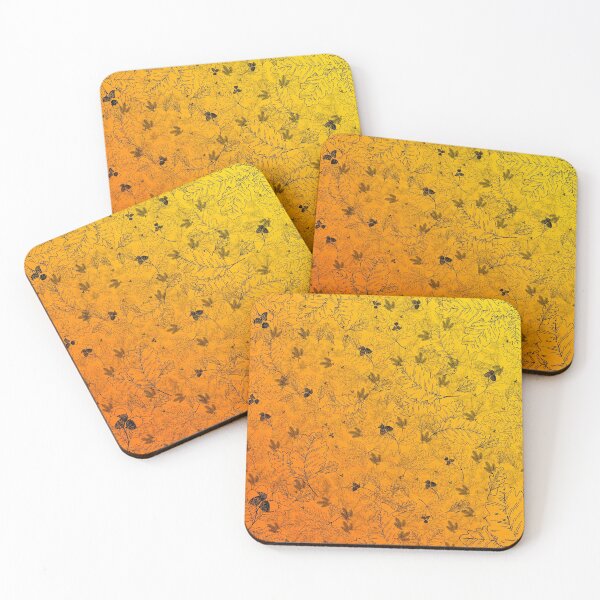 Item preview, Autumn fall orange hue oak pine leaves acorn  designed and sold by TheSeasonalYard.
