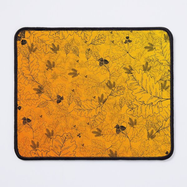 Item preview, Autumn fall orange hue oak pine leaves acorn  designed and sold by TheSeasonalYard.