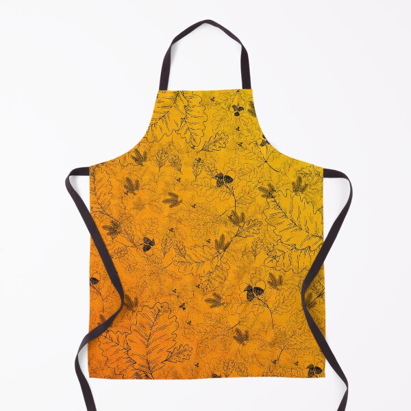 Item preview, Autumn fall orange hue oak pine leaves acorn designed and sold by TheSeasonalYard.