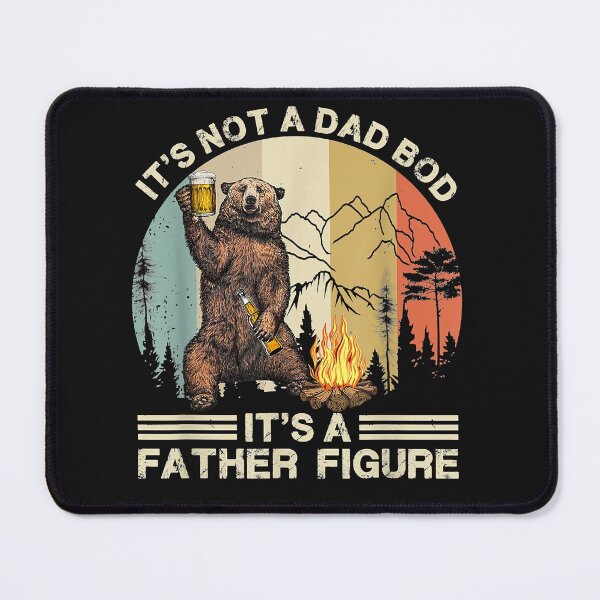 Item preview, It's Not A Dad Bod It's Fathers Figure Funny Bear Beer Retro designed and sold by Jasonstoreasd.
