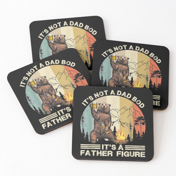 Item preview, It's Not A Dad Bod It's Fathers Figure Funny Bear Beer Retro designed and sold by Jasonstoreasd.