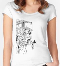 Japanese Mask House Women's Fitted Scoop T-Shirt