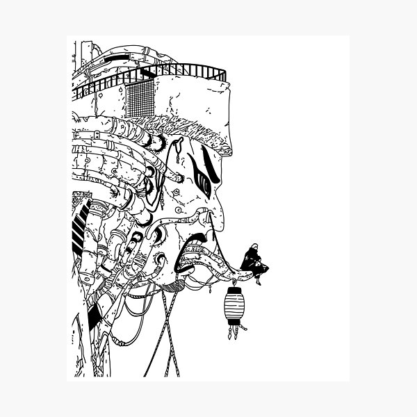 Japanese Mask House Photographic Print