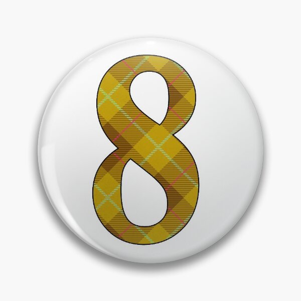 Item preview, Yellow Tartan Number Eight designed and sold by Trinket-Trickster.