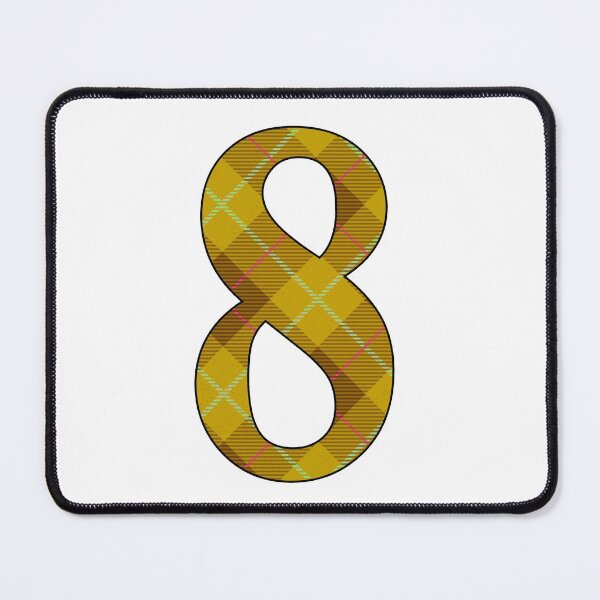 Item preview, Yellow Tartan Number Eight designed and sold by Trinket-Trickster.