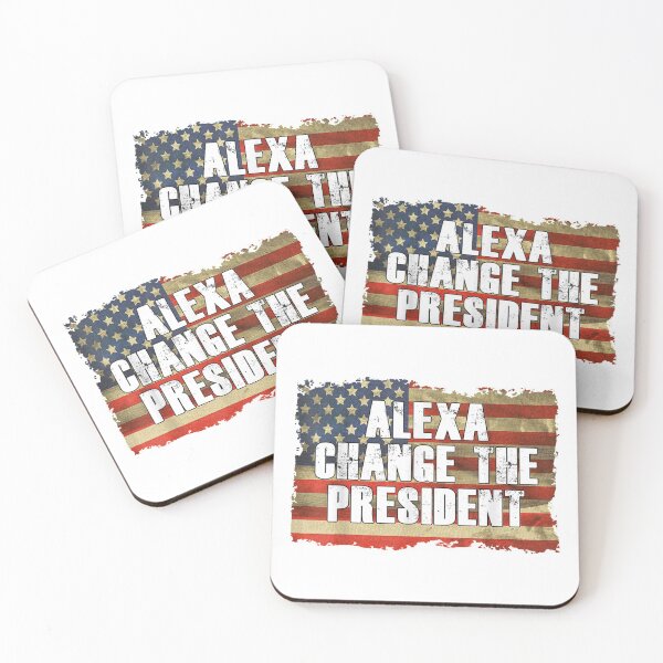 Item preview, Alexa Change The President Funny Political Humor US Flag designed and sold by FirstTouch.