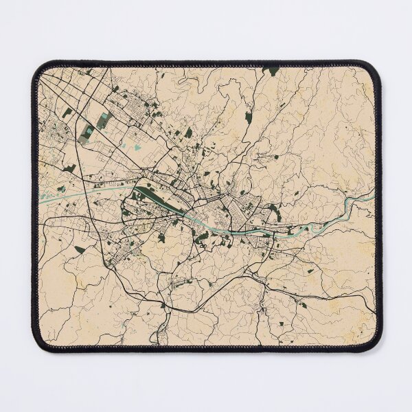 Item preview, Florence City Map of Tuscany, Italy - Vintage designed and sold by deMAP.