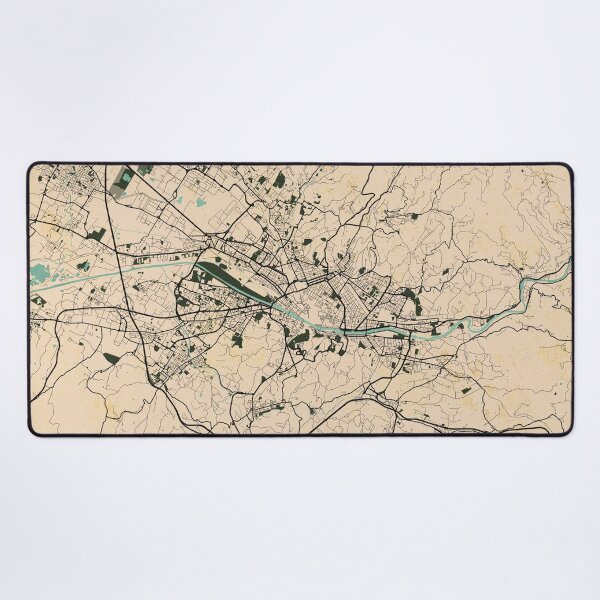 Item preview, Florence City Map of Tuscany, Italy - Vintage designed and sold by deMAP.